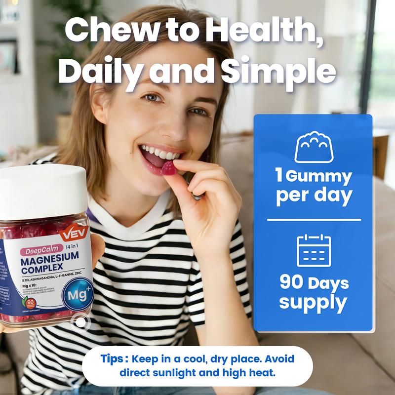 DeepCalm 14-in-1 Magnesium Gummies Complex